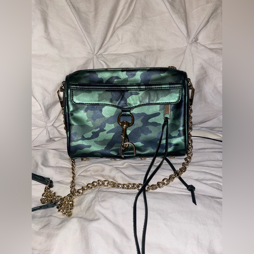 Rebecca Minkoff Green Camouflage Crossbody Bag